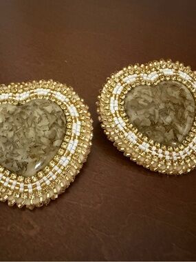 Ojibwe-beaded Prairie Sage Earrings